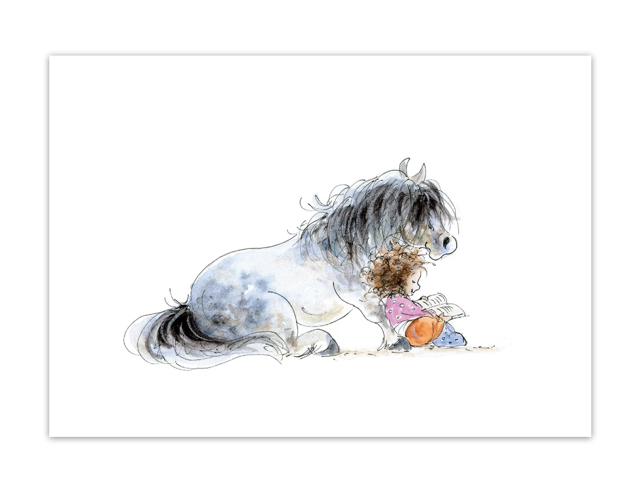 MANDY FOOT Storytime Blank Greeting Card
