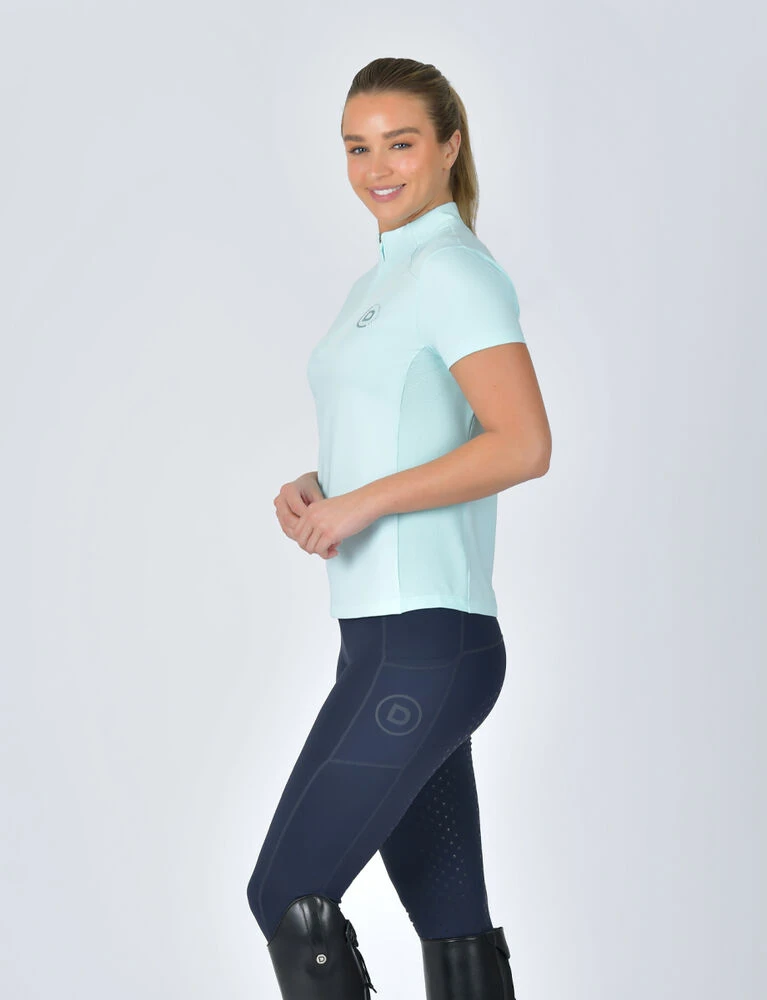 DUBLIN 1/4 Zip Breathable Short Sleeve Top