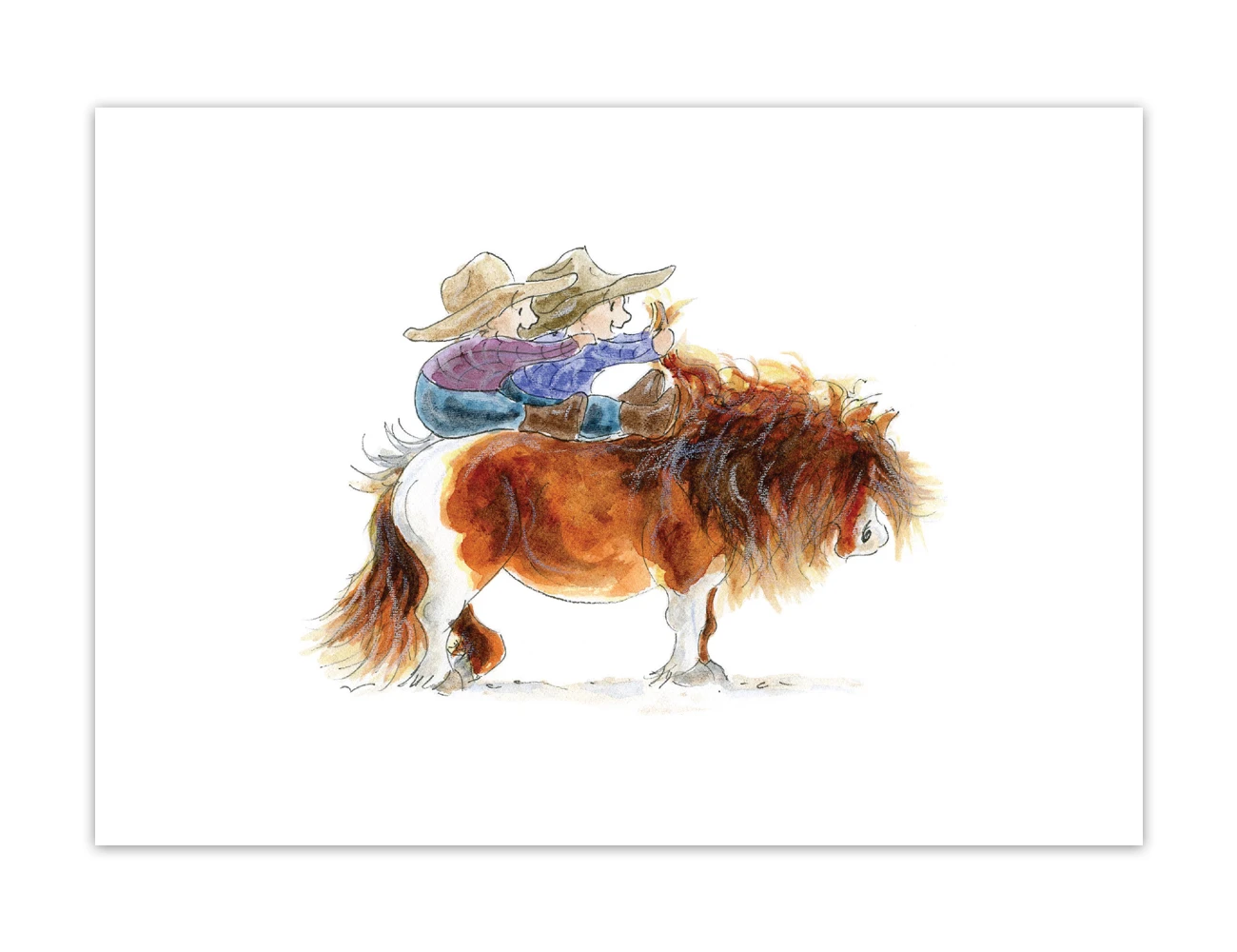 MANDY FOOT Double Dink Blank Greeting Card