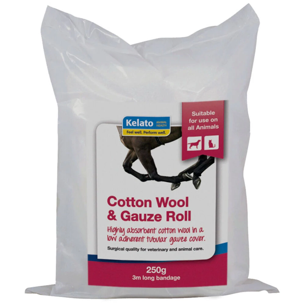 KELATO Cotton Wool/Gauze Roll 250Gm