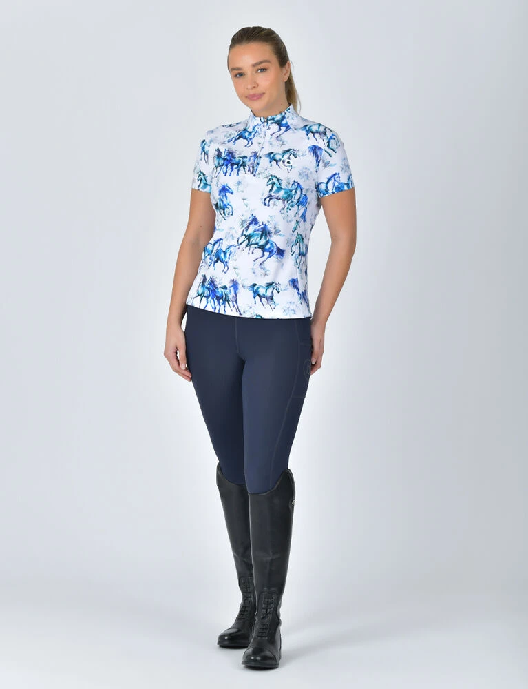 DUBLIN 1/4 Zip Breathable Short Sleeve Top