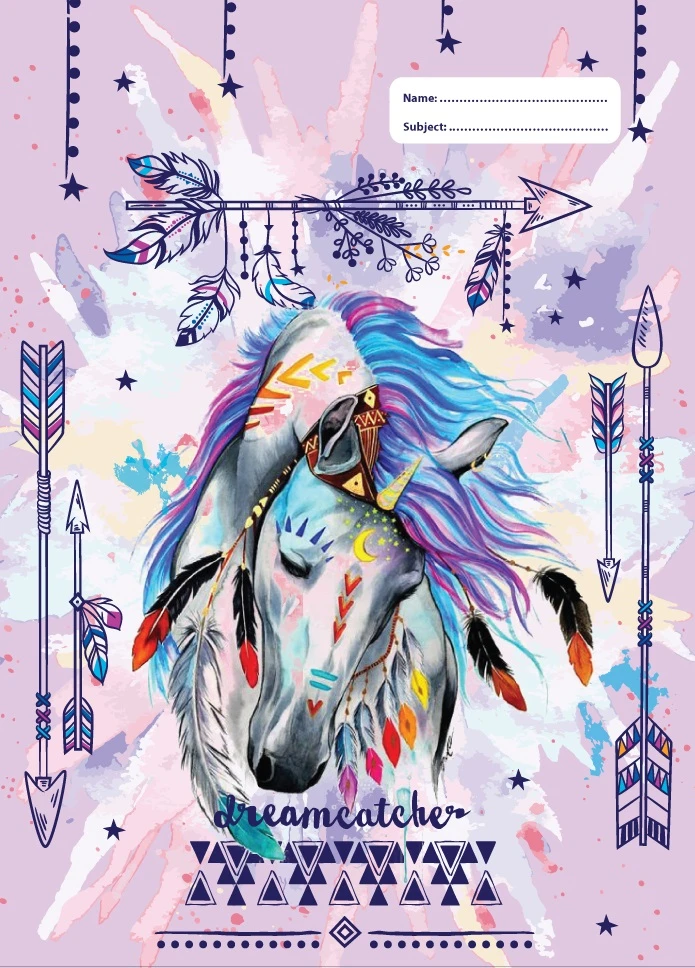 SPENCIL Scrapbook Cover - Dreamcatcher Horse I