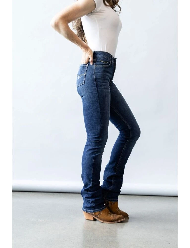 KIMES RANCH Sarah Ladies Stretch High Rise Slim Boot Cut Jeans 34L