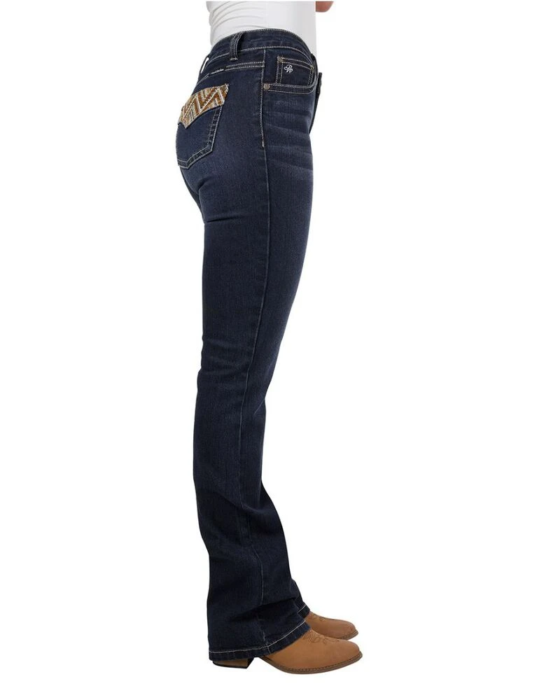 PURE WESTERN Womens Ivy Relaxed Rider Jean 36L