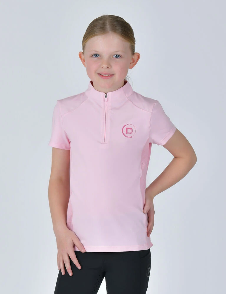 DUBLIN Kids 1/4 Zip Short Sleeve Top