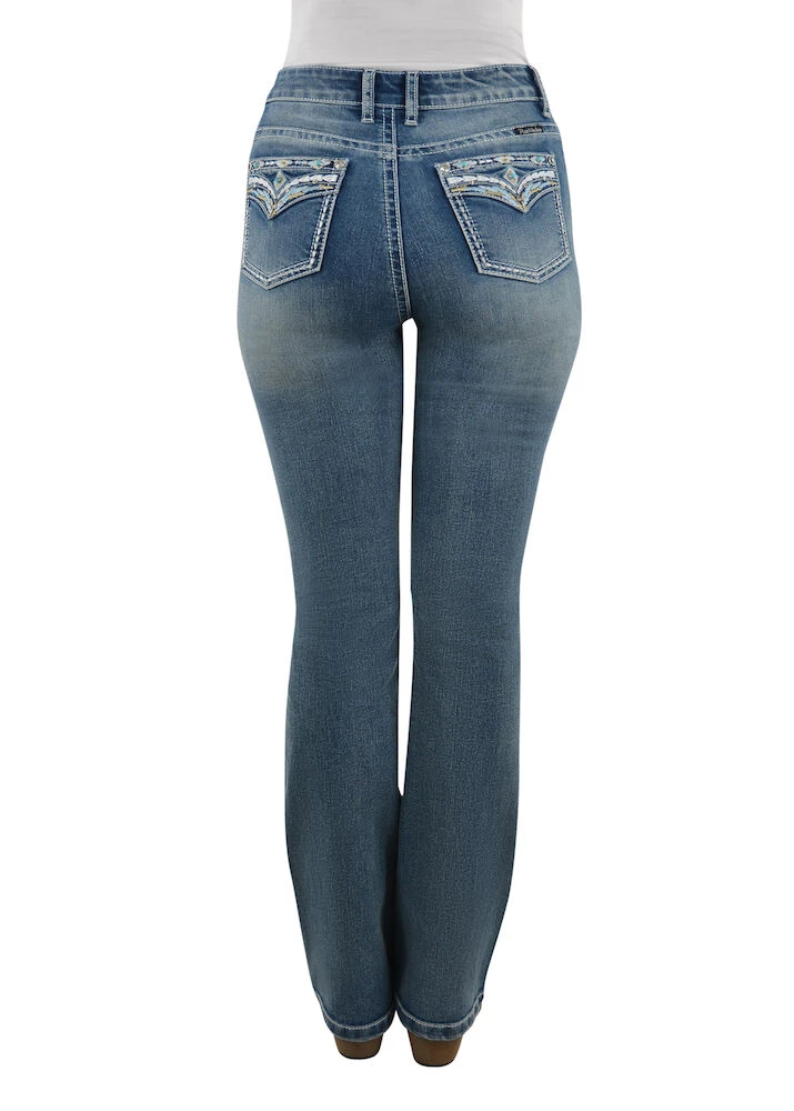 PURE WESTERN Womens Jemma Hi-Waist Bootcut Jeans - 32