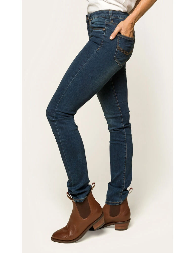 RINGERS WESTERN Victoria Womens Mid Rise Straight Leg Jeans