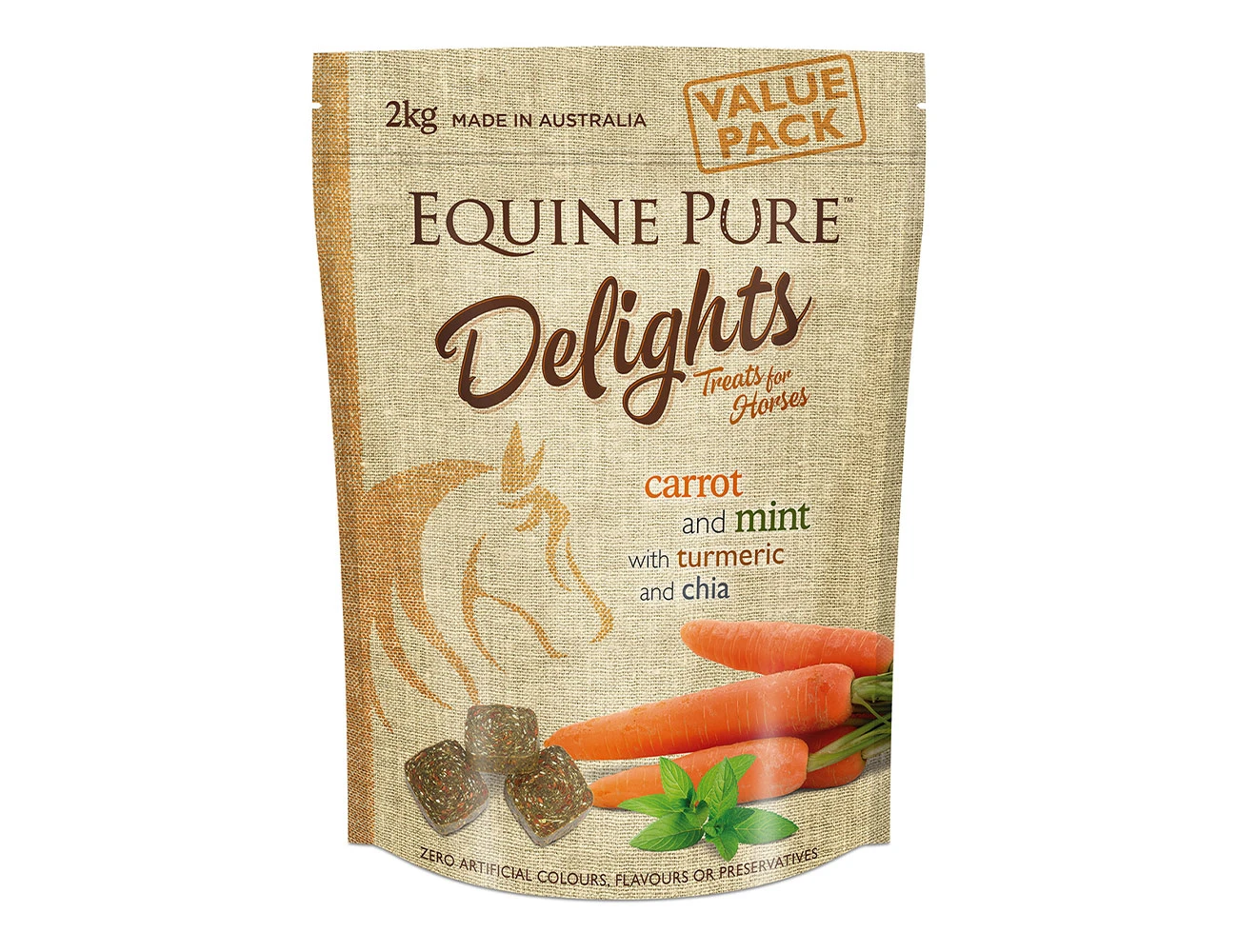 EQUINE PURE Delight Carrot Mint - 2KG