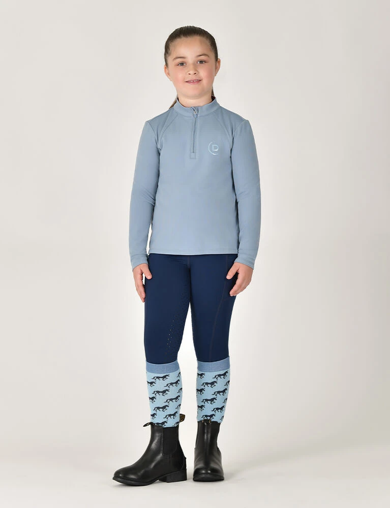 DUBLIN Kids Brushed Long Sleeve Riding Top