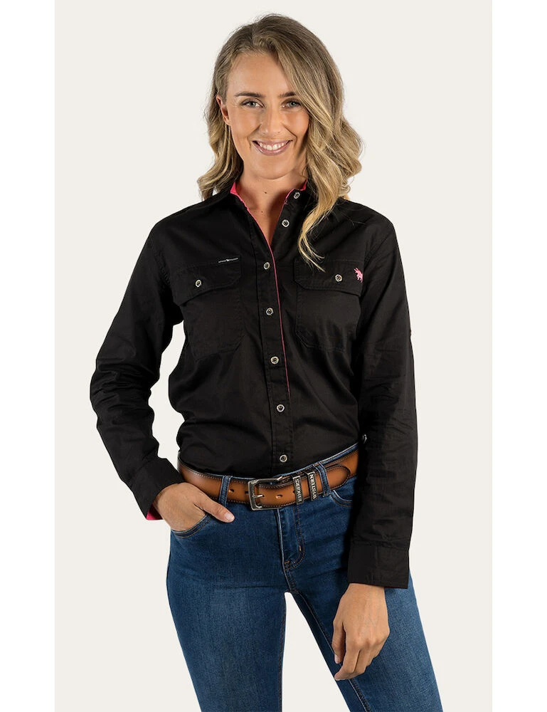 RINGERS WESTERN Pentecost River Womens Full Button Work Shirt
