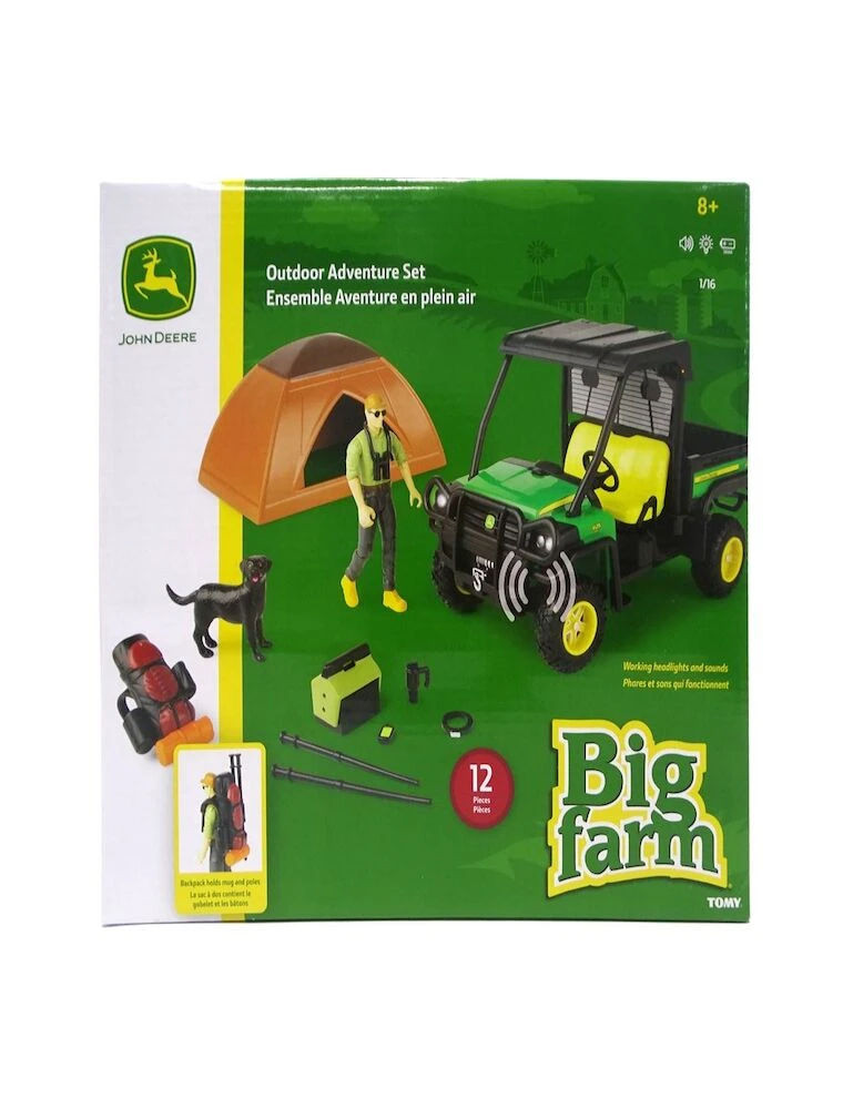 JOHN DEERE 1:16 Scale Outdoor Adventure Set With Gator