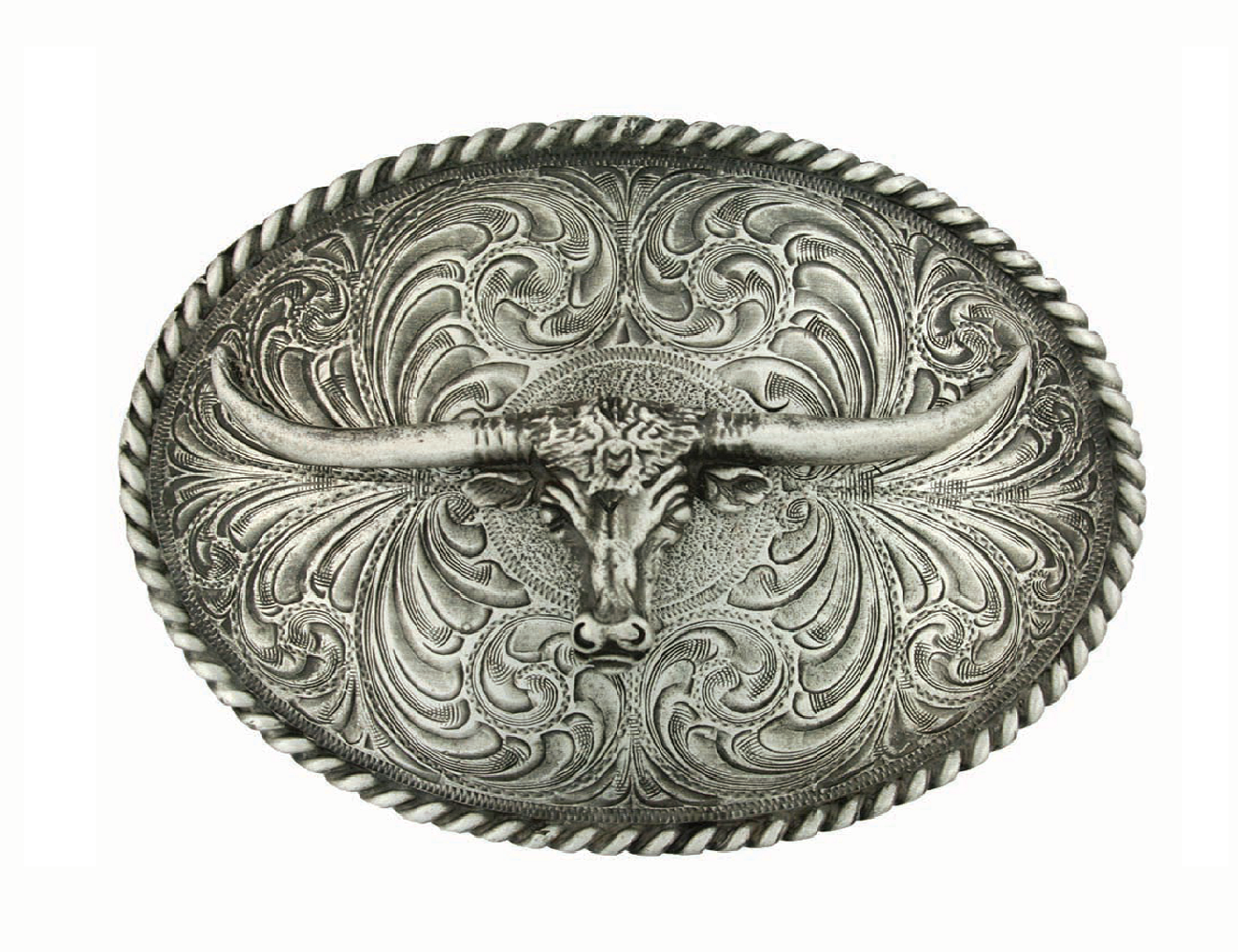 MONTANA Western Buckle Antiqued Steerhead