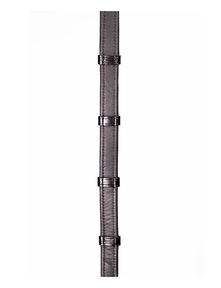 HENRY JAMES SADDLERY Calfskin Super Grip Reins With Stoppers
