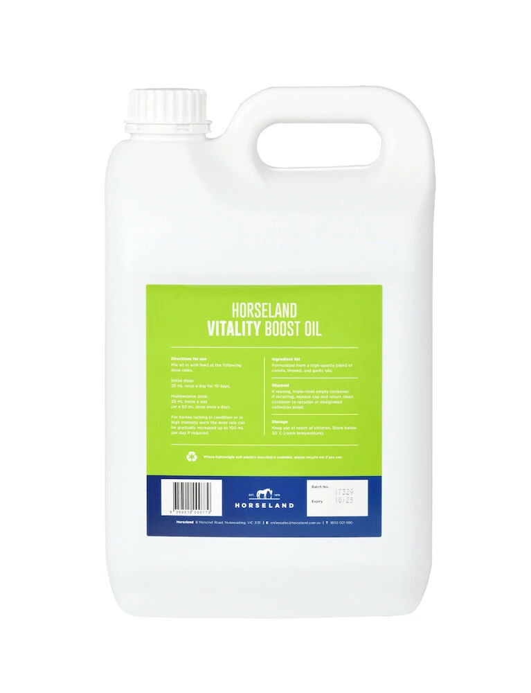 HORSELAND Vitality Boost Oil - 4.5L
