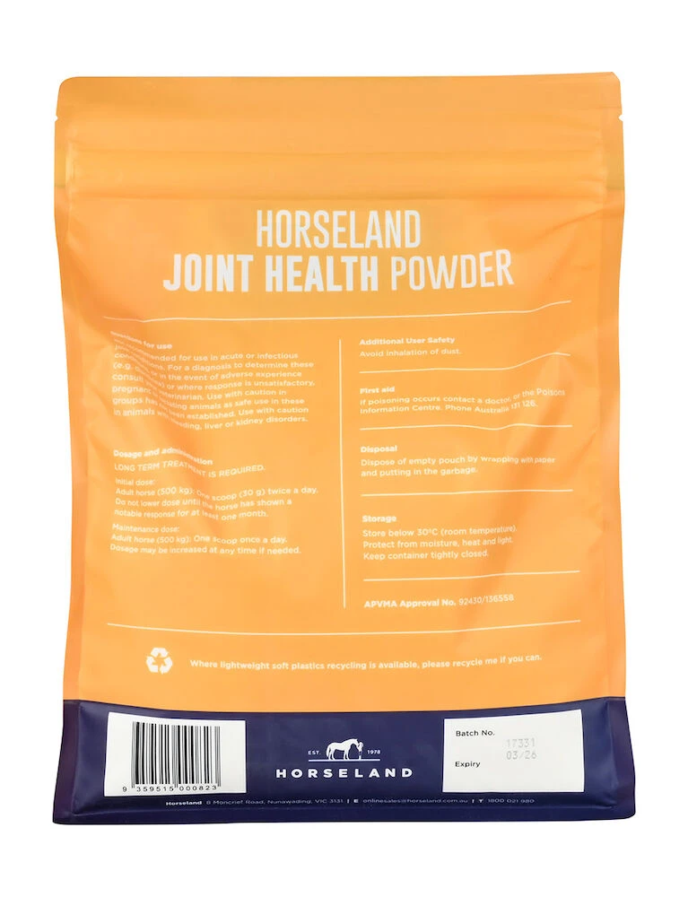 HORSELAND Joint Health Powder For Horses - 3KG