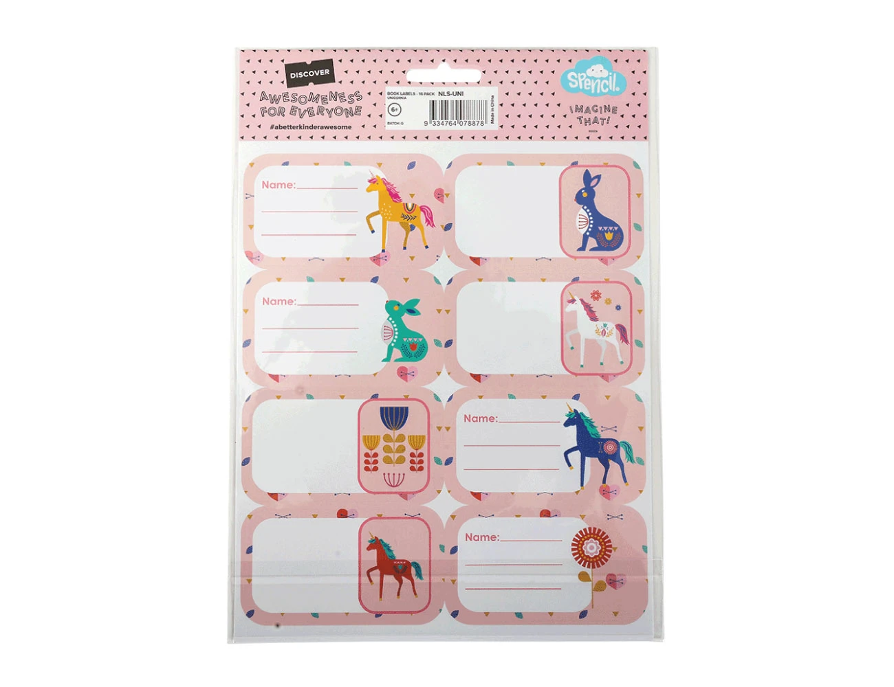 SPENCIL Name & Subject Labels