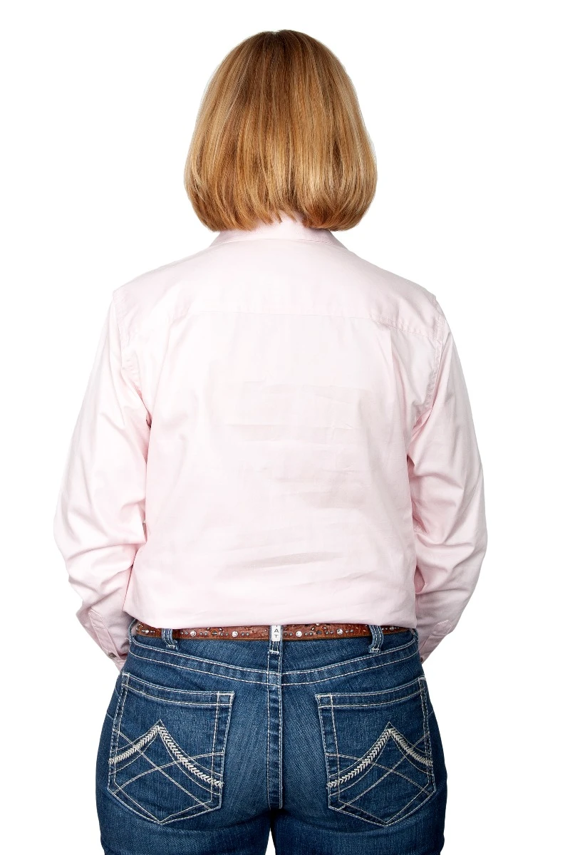 JUST COUNTRY Womens Jahna 1/2 Button Long Sleeve Workshirt