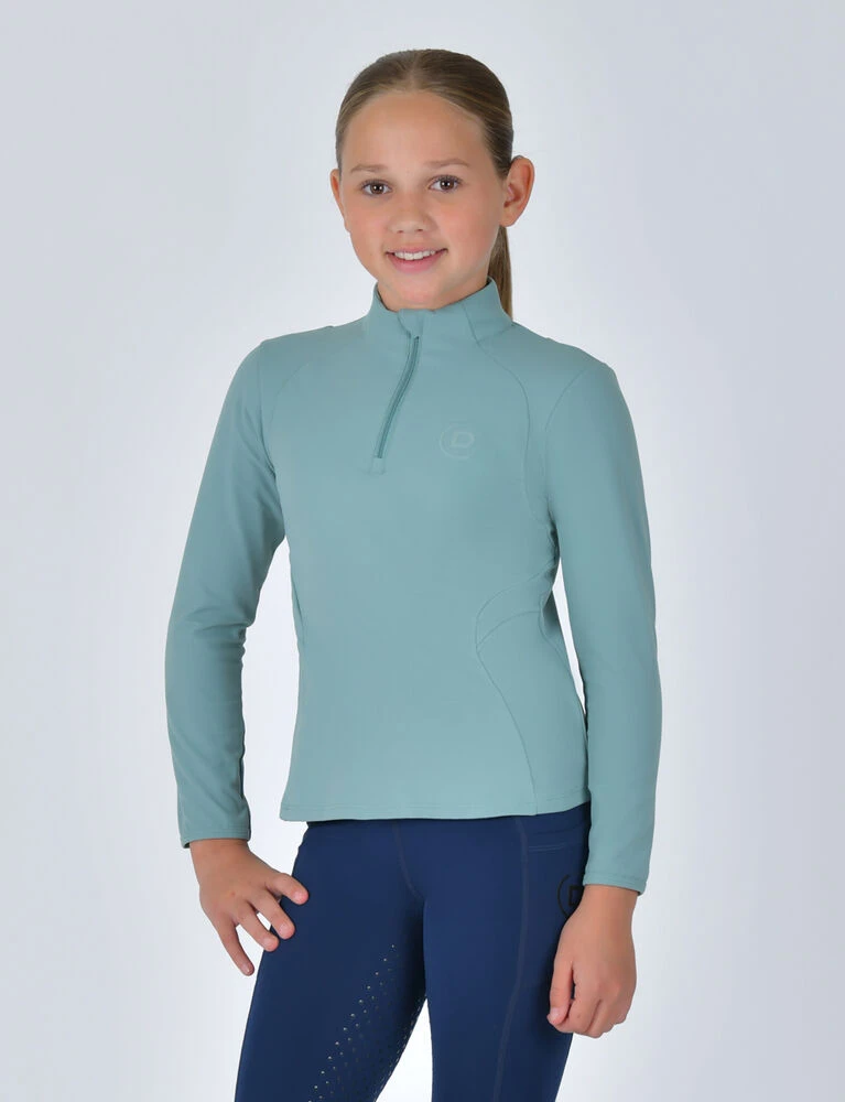 DUBLIN Kids Fitted 1/4 Zip Long Sleeve Base Layer