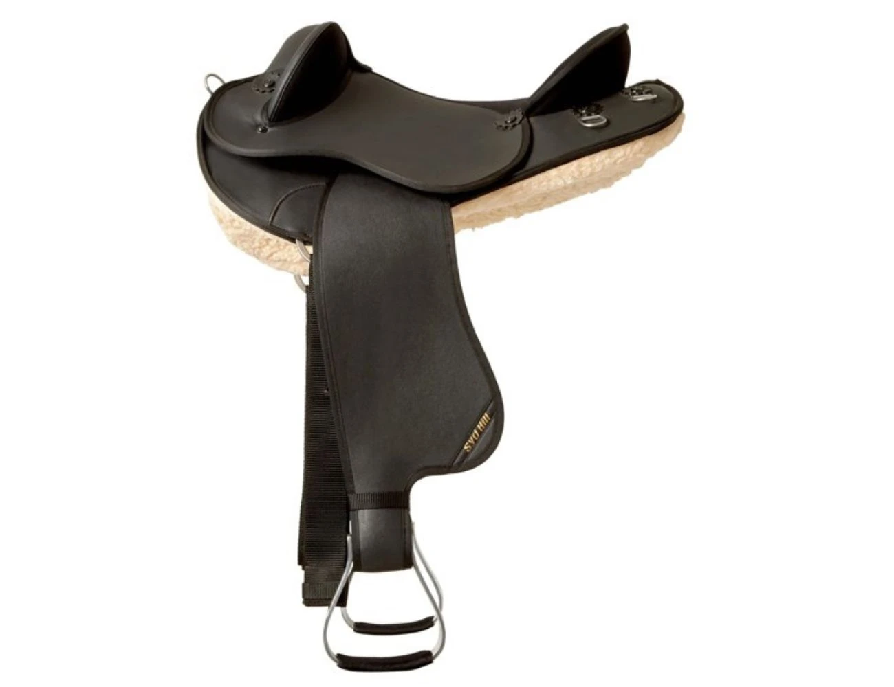 SYD HILL Economy Synthetic Half Breed Saddle Non Adjustable