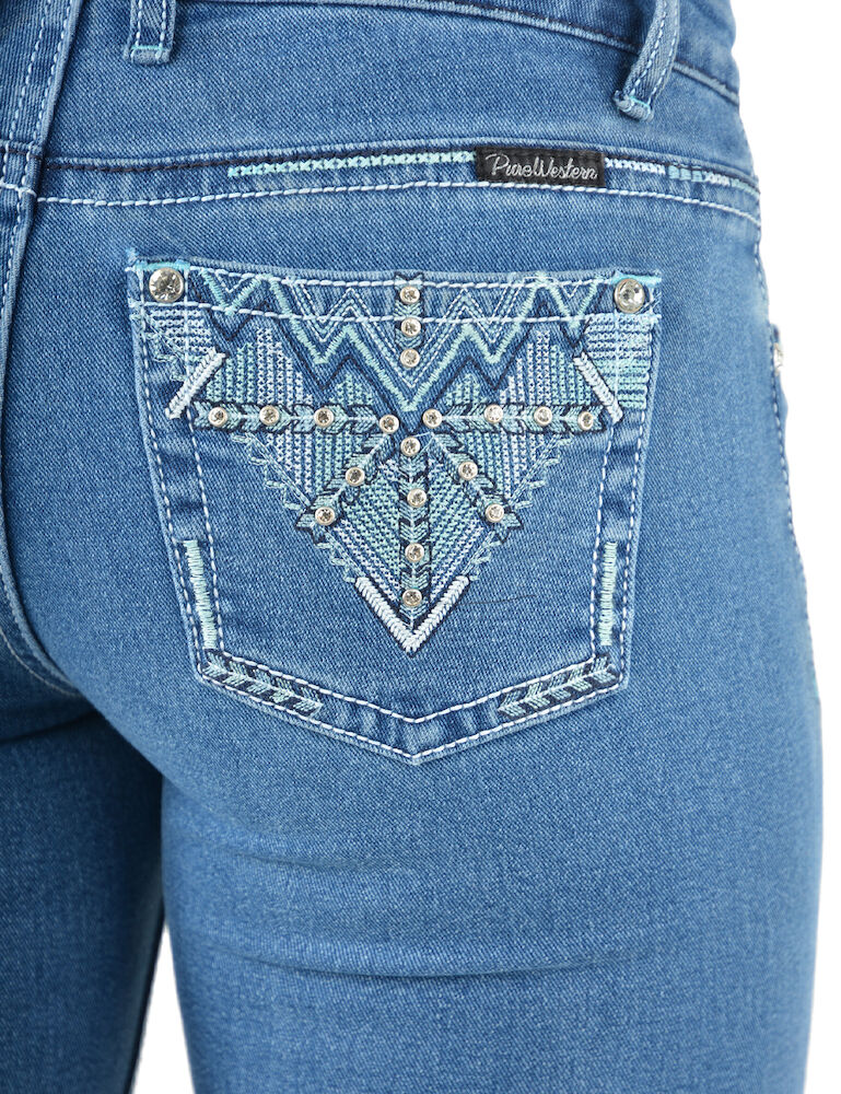 PURE WESTERN Womens Ziggy Boot Cut Jeans - 34 Leg