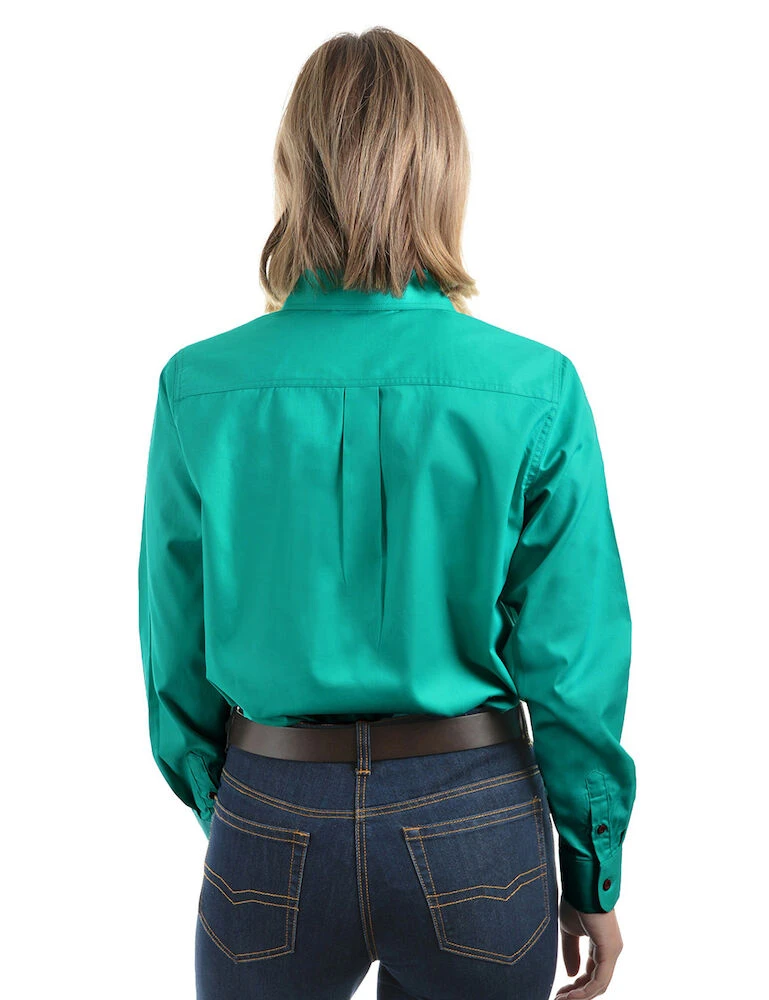 HARD SLOG Womens Half Placket Light Cotton Shirt