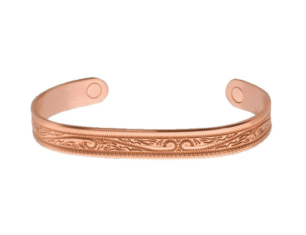 SABONA Western Scroll Copper Magnetic Wrist Band