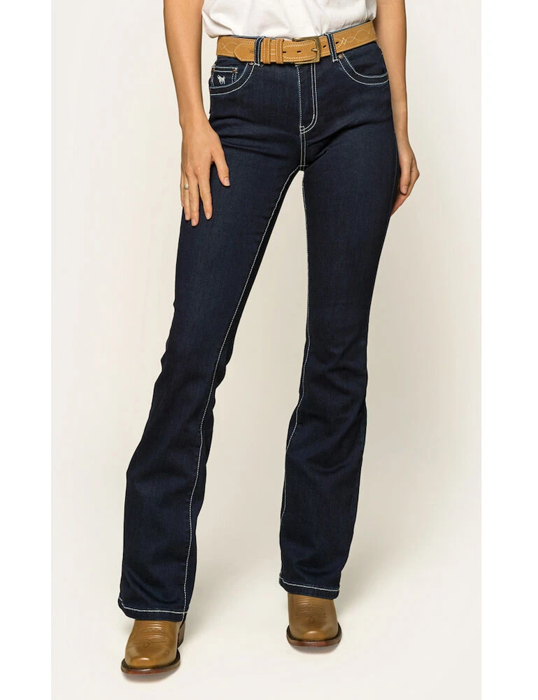 RINGERS WESTERN Caroline Womens Mid Rise Bootleg Jean