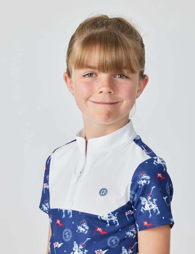 LARA TWEEDIE Mickey & Friends Country Club Chukka Short Sleeve Competition Top