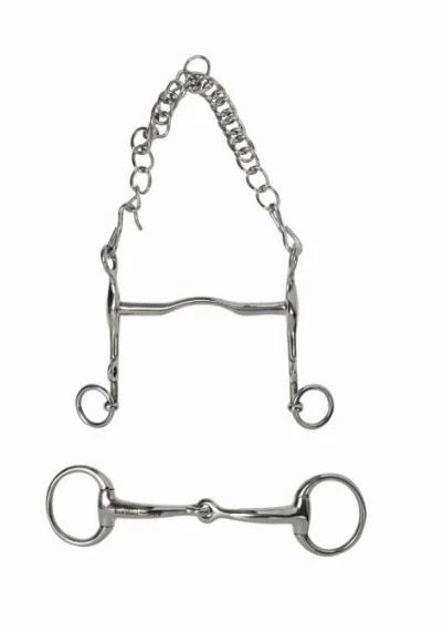 JP KORSTEEL Stainless Steel Cambridge Fixed Cheek Eggbutt Weymouth Set