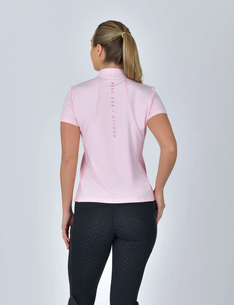 DUBLIN 1/4 Zip Breathable Short Sleeve Top