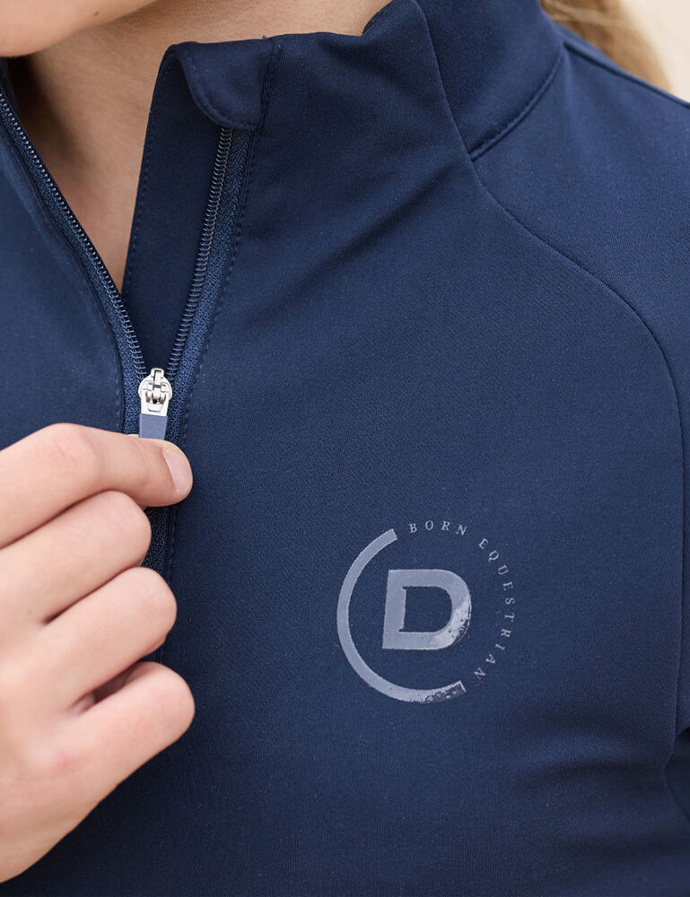 DUBLIN Kids Fitted 1/4 Zip Long Sleeve Base Layer