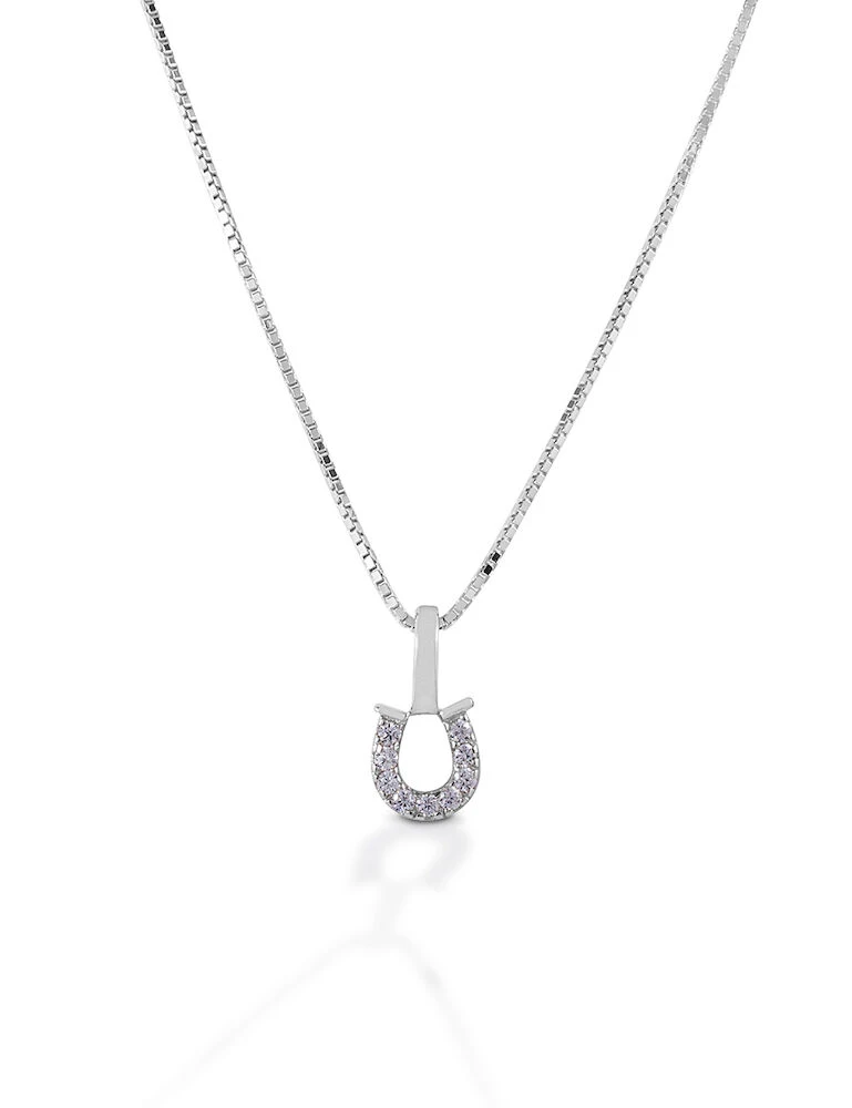 KELLY HERD Sterling Silver Horseshoe Necklace