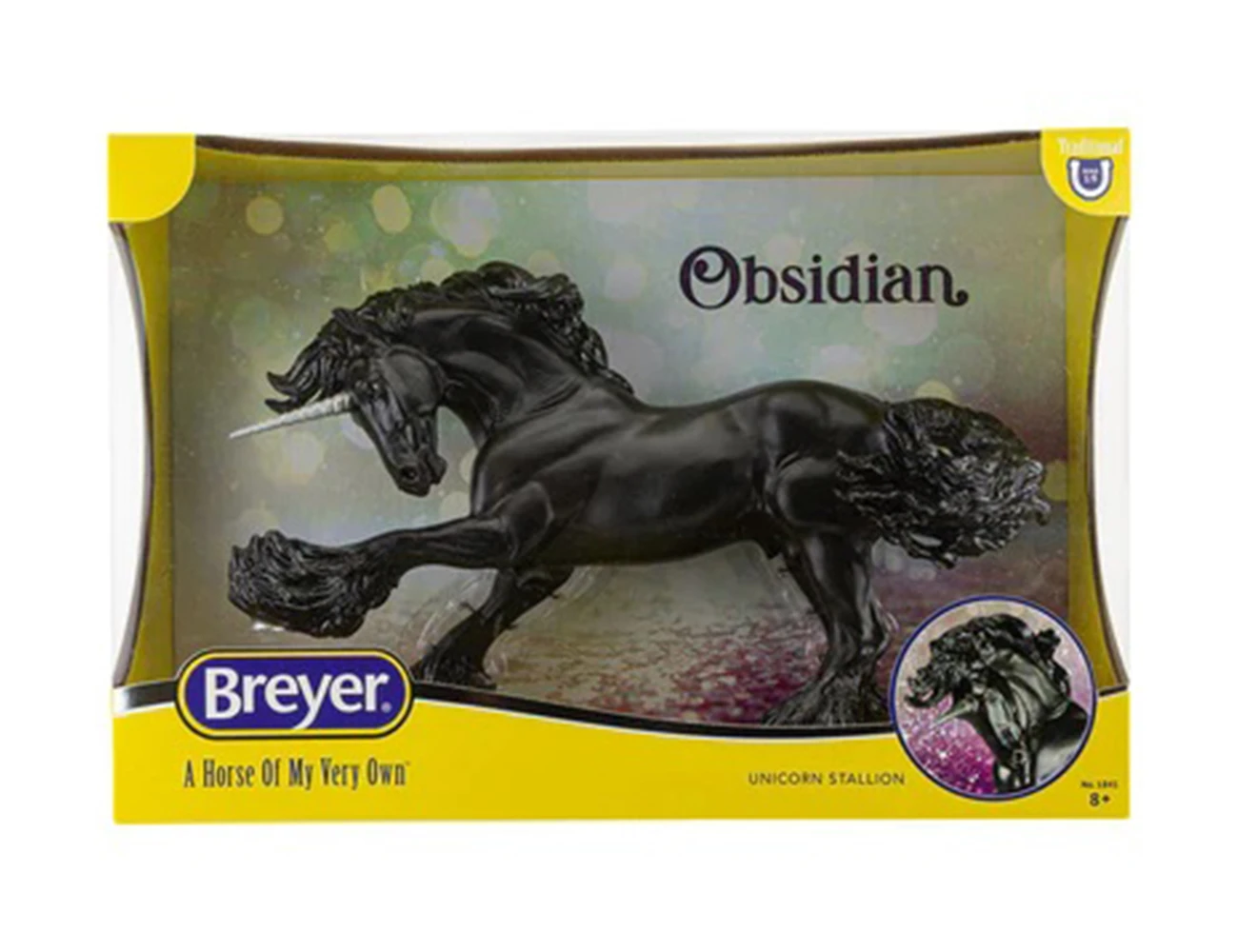 BREYER Traditional Obsidian - Unicorn Stallion