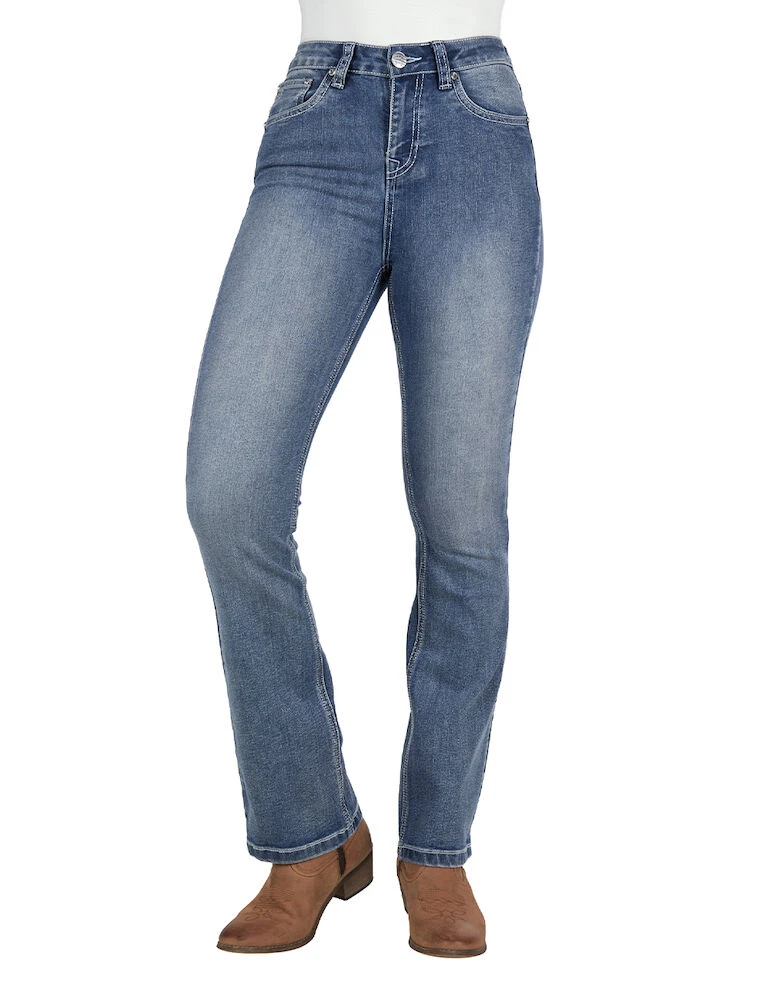 PURE WESTERN Womens Amy Hi Rise Boot Cut Jean