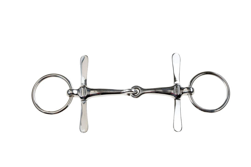 KORSTEEL Stainless Steel Jointed Tom Thumb Snaffle Bit