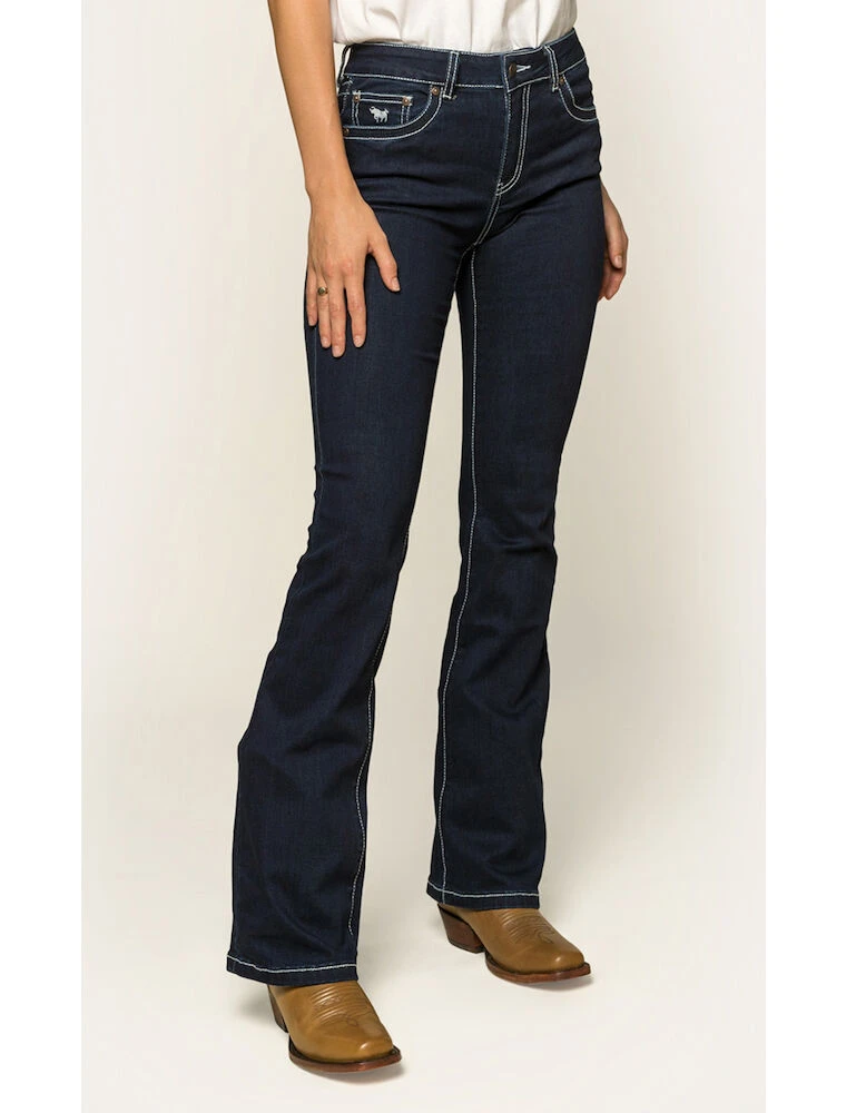 RINGERS WESTERN Caroline Womens Mid Rise Bootleg Jean