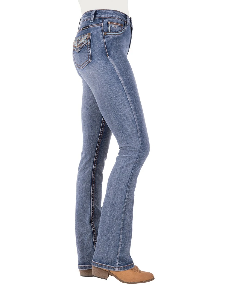 PURE WESTERN Womens Nina Hirise Boot Jean - 34 Leg