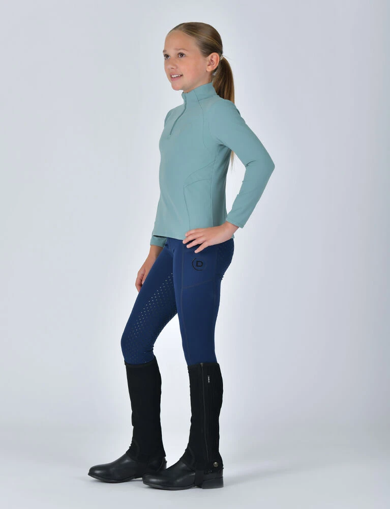 DUBLIN Kids Fitted 1/4 Zip Long Sleeve Base Layer
