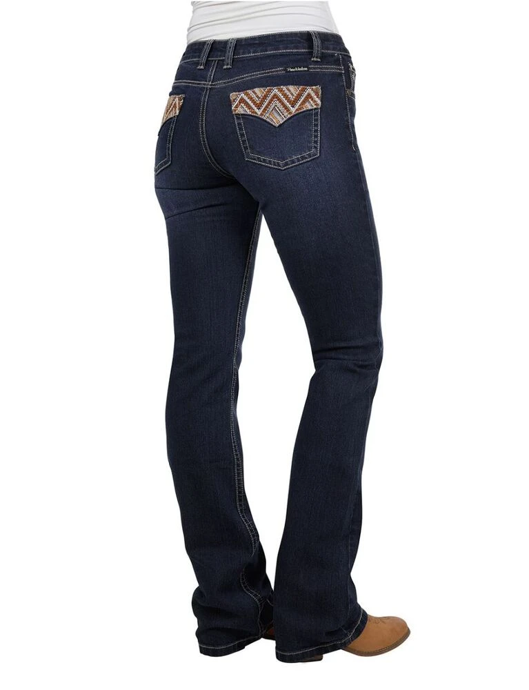 PURE WESTERN Womens Ivy Relaxed Rider Jean 36L