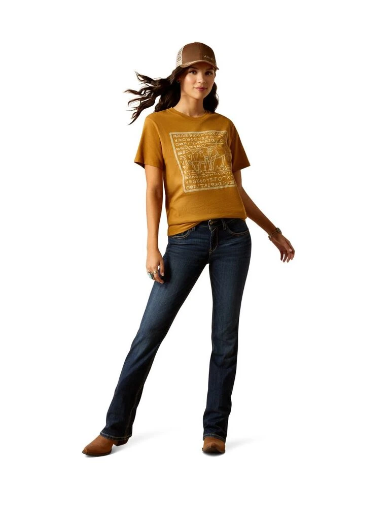 ARIAT Womens Longhorn Brand Tee