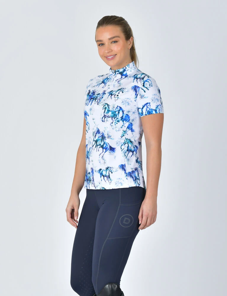 DUBLIN 1/4 Zip Breathable Short Sleeve Top