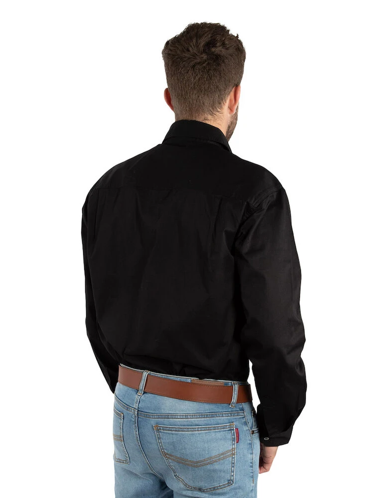 RINGERS WESTERN King River Mens Half Button Work Shirt