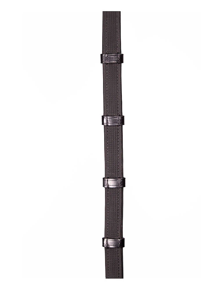 HENRY JAMES SADDLERY Calfskin Super Grip Reins With Stoppers