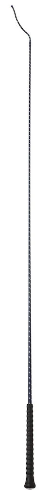 FLECK Woven Nylon Dressage Whip With Rubber Handle