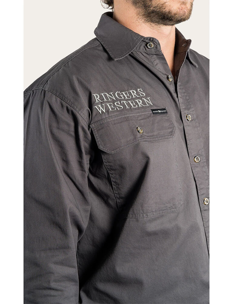 RINGERS WESTERN Hawkeye Mens Full Button Work Shirt