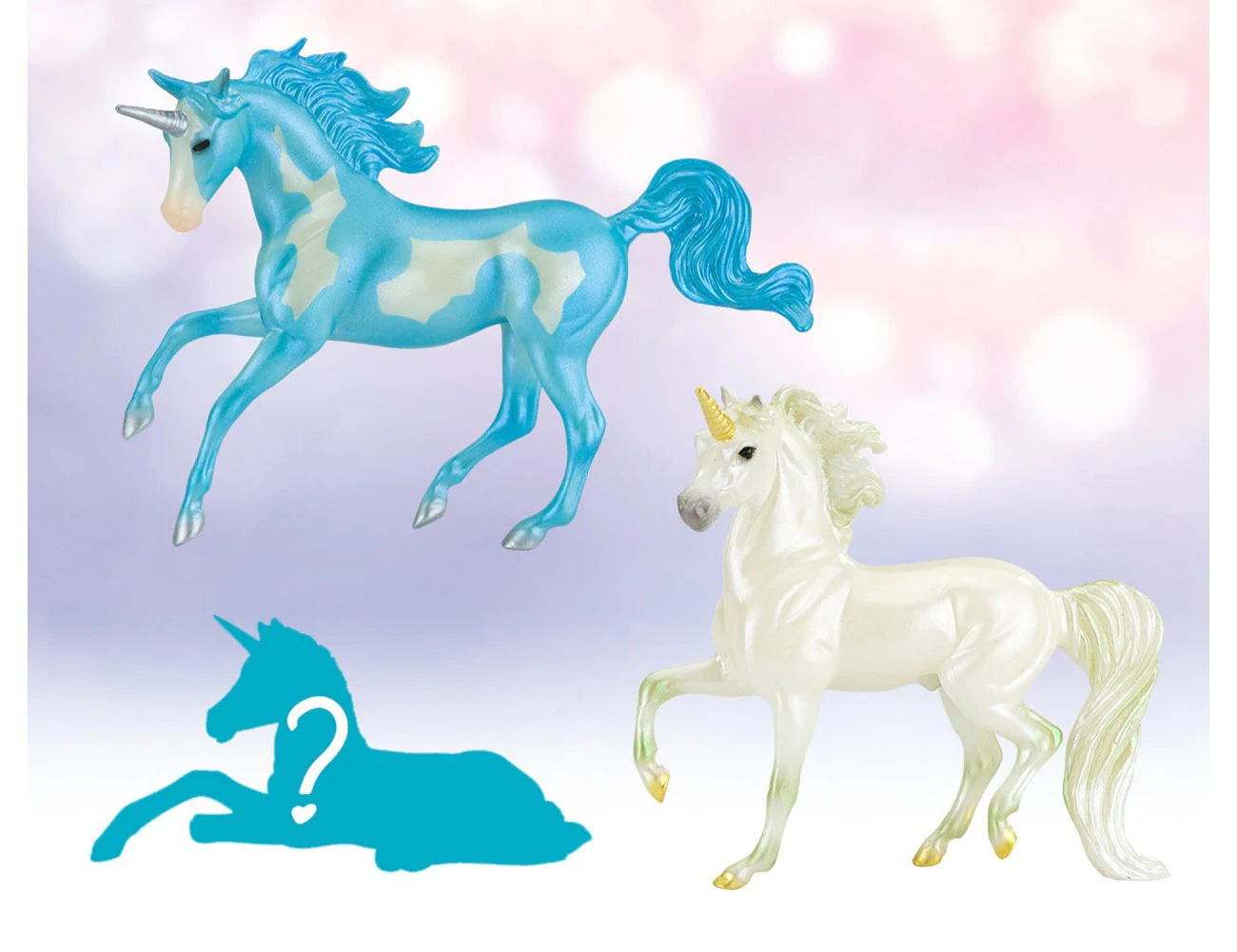 BREYER Stablemates Unicorn Foal Surprise - Windswept Family