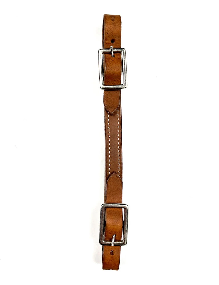EZYRIDE Ezy Ride Stitched 2 Buckle Harness Leather Curb Strap