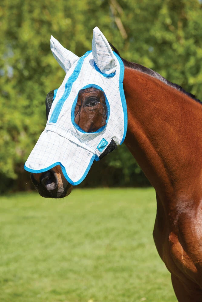 KOOL COAT Lite Fly Mask With Removable Nose