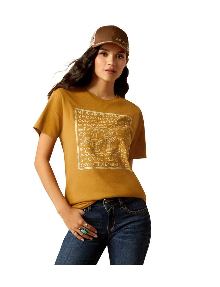 ARIAT Womens Longhorn Brand Tee