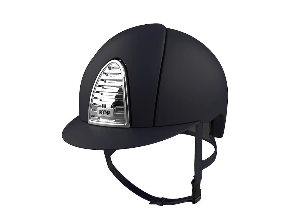 KEP Cromo 2.0 Textile Helmet With Chrome Frame And Chrome Grid